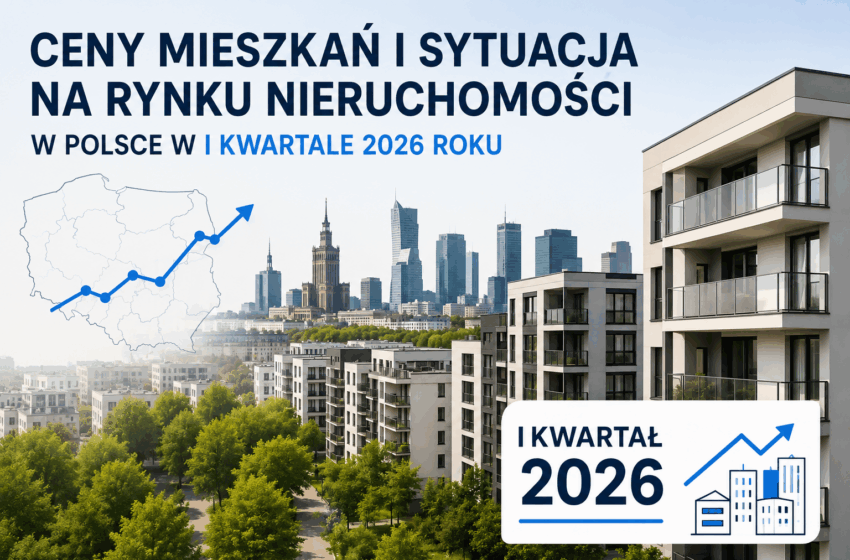  Ceny mieszkań i sytuacja na rynku nieruchomości w Polsce w I kwartale 2026 roku